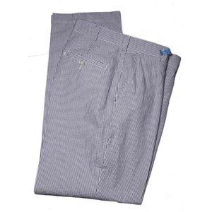 Brooks Brothers Genuine Seersucker Pants Blue White Stripe Men's Size 35 X 32